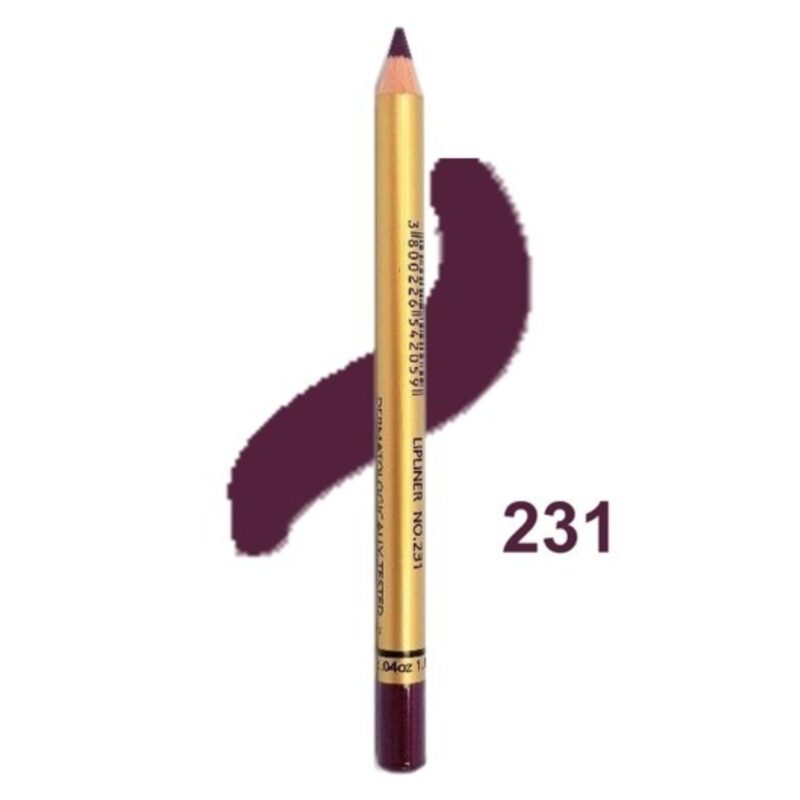  Impala Brooklin Lip Liner No231 Aubergine Matte – Μολύβι Χειλιών - Image 2