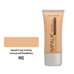 Impala Long Lasting Waterproof Foundation με Κολλαγόνο, Βιταμίνη Ε και Φίλτρα UV No02