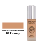 Impala Waterproof Foundation 24/7 SPF15 No07 - Tawny 30ml