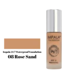 Impala Waterproof Foundation 24/7 SPF15 No08 - Rose Sand 30ml