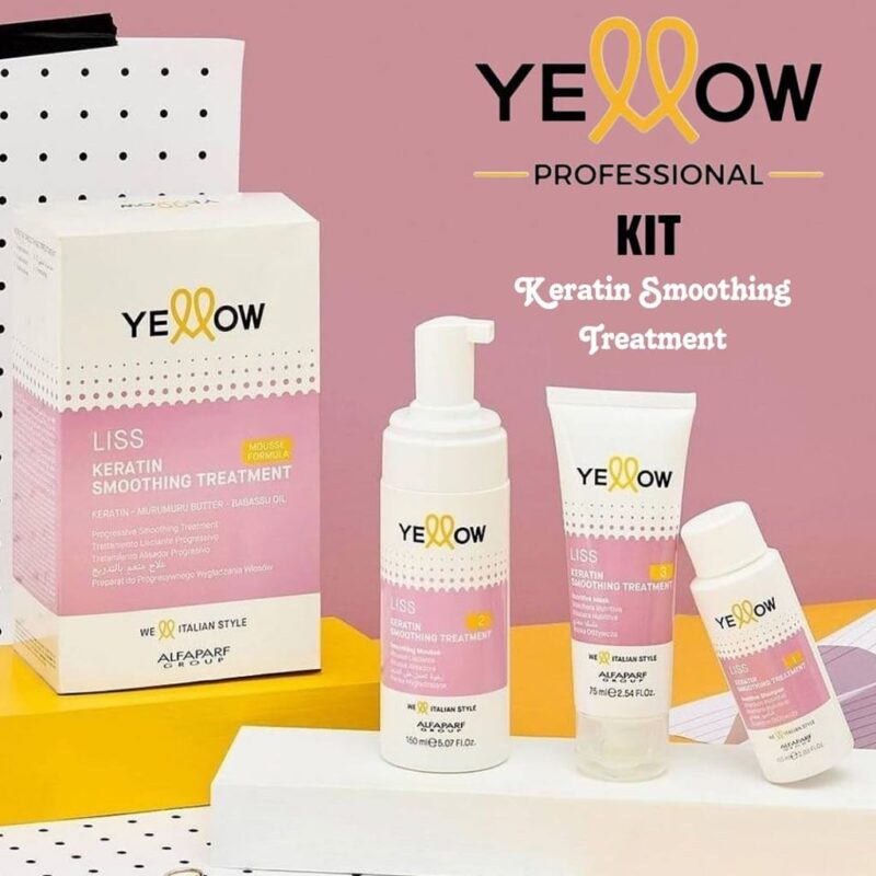 Alfaparf Yellow Liss Keratin Smoothing Treatment – Kit Θεραπείας Λείανσης με Κερατίνη - Image 2