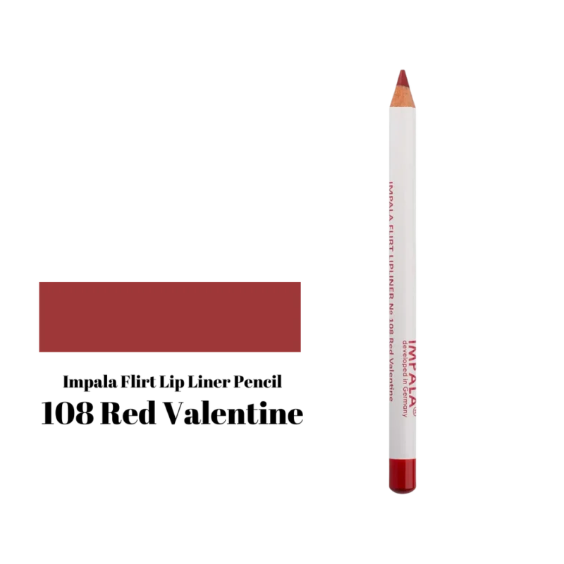  Impala Flirt Lip Liner No108 – Red Valentine| Ματ Μολύβι Χειλιών με Βιταμίνη Ε