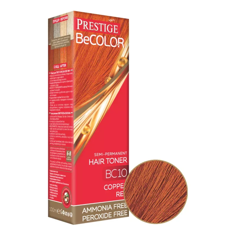 PRESTIGE BeColor Semi-Permanent Hair Toner 100ml – Ημιμόνιμη Κρέμα Ρεφλέ Χωρίς Αμμωνία & PPD για Λαμπερό, Φυσικό Χρώμα - Image 4