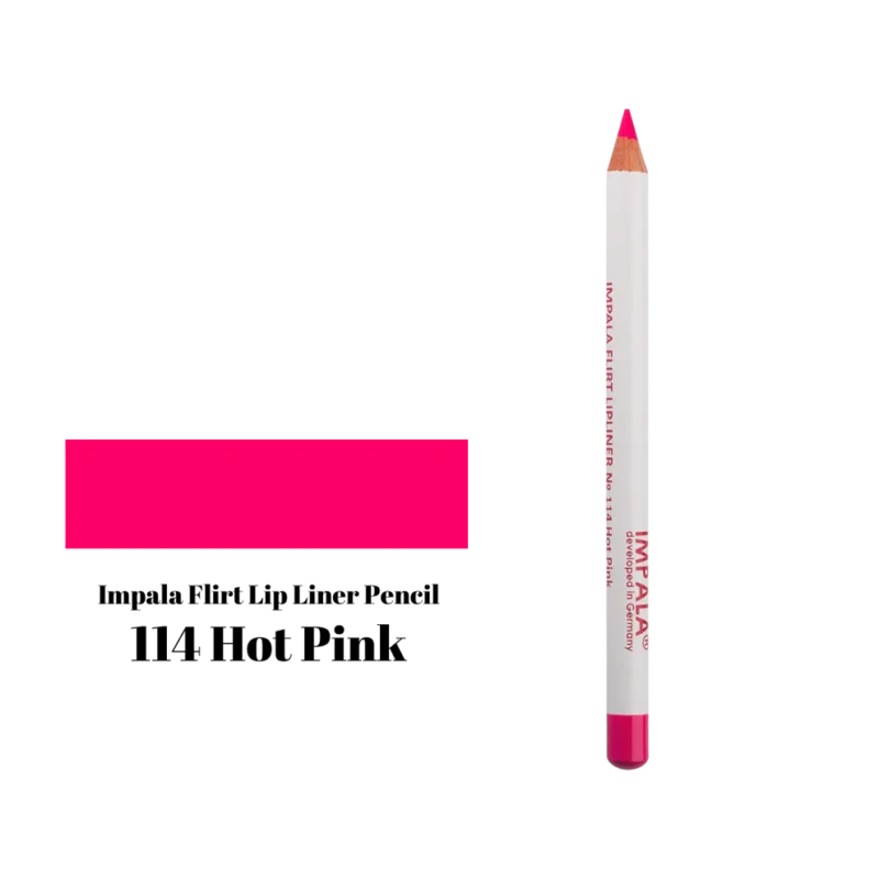 Impala Flirt Lip Liner No114 – Hot Pink | Ματ Μολύβι Χειλιών με Βιταμίνη Ε