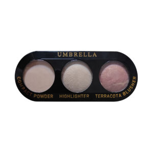 Umbrella Compact Powder Highlighter 3-σε-1 Terracotta Blusher No.02 Sand