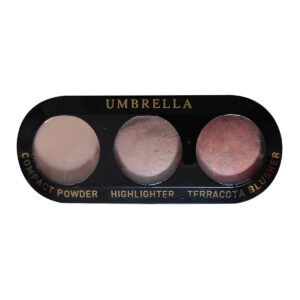 Compact Powder Highlighter 3-1 Terracotta Blusher No.03 Warm Vanilla Umbrella
