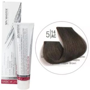 5/14AS Light cold chocolate brown hair SPA Cream Color Professional coloring for hair