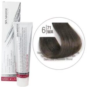 6/71WA Dark cold brown blonde SPA Cream Color Professional coloring for hair