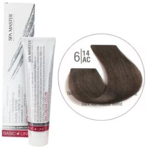 6/14АС Dark cold chocolate blonde SPA Cream Color Professional coloring for hair