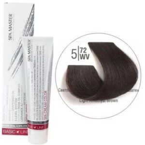 5/72WV Light brown pearl brown hair SPA Cream Color Professional coloring for hair