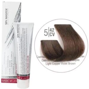 5/42CV Light copper pearl brown hair SPA Cream Color Professional coloring for hair