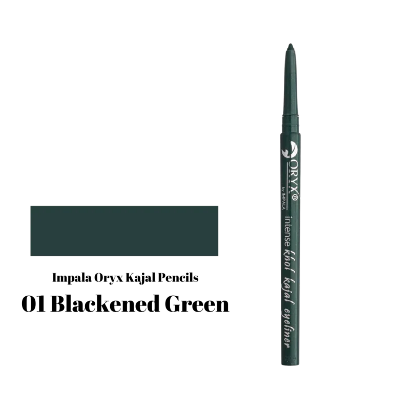 Impala ORYX Intense Khol Kajal Eyeliner No01 - Blackened Green