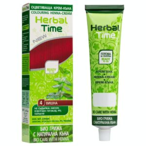 Έτοιμη Henna Μαλλιών Βυσσινί Κόκκινο - Morello N4 Herbal Time 75ml