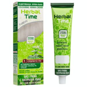Έτοιμη Henna Μαλλιών Ασημί Ξανθό - Silver Blonde N1 Herbal Time 75ml