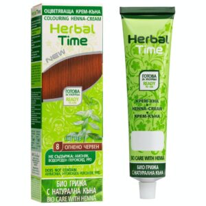 Έτοιμη Henna Μαλλιών Κόκκινο Φωτιάς - Fire Red N8 Herbal Time 75ml