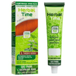 Έτοιμη Henna Μαλλιών Χάλκινο Κόκκινο - Copper Red N3 Herbal Time 75ml