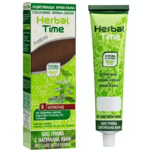 Έτοιμη Henna Μαλλιών Σοκολατί - Chocolate N6 Herbal Time 75ml