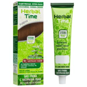 Έτοιμη Henna Μαλλιών Φυσικό Καστανό - Natural Brown N10 Herbal Time 75ml