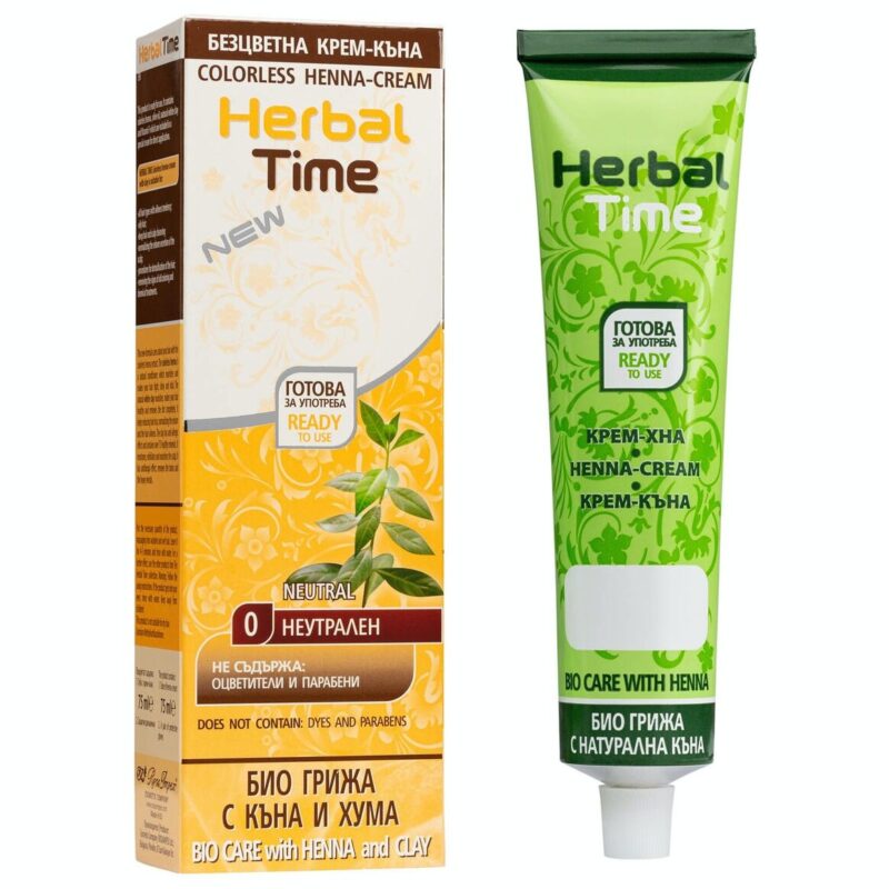 Έτοιμη Henna Μαλλιών Ουδέτερο - Natural N0 Herbal Time 75ml