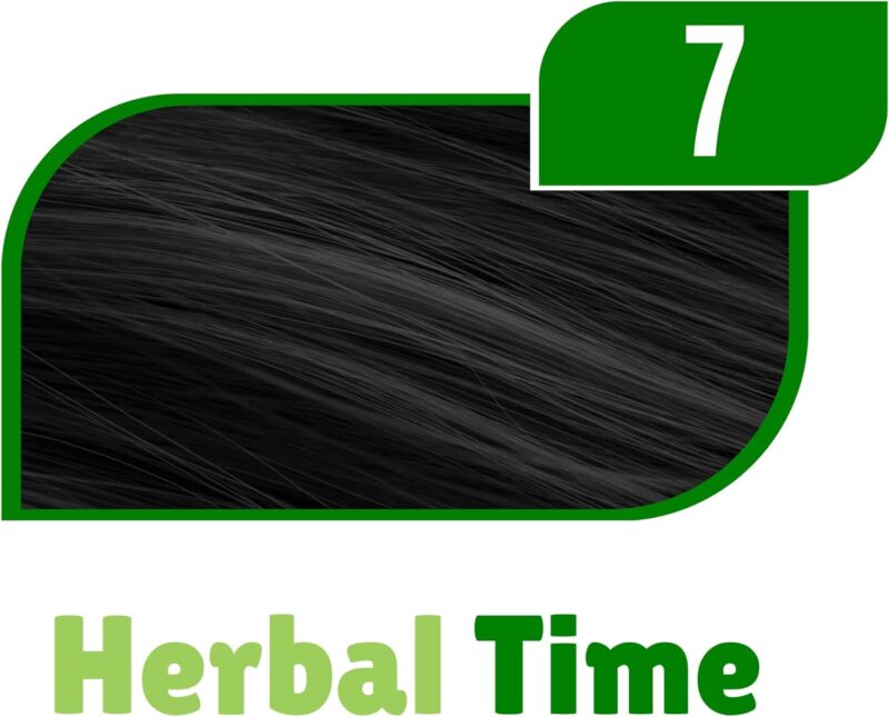 Έτοιμη Henna Μαλλιών Φυσικό Μαύρο - Black N7 Herbal Time 75ml - Image 2