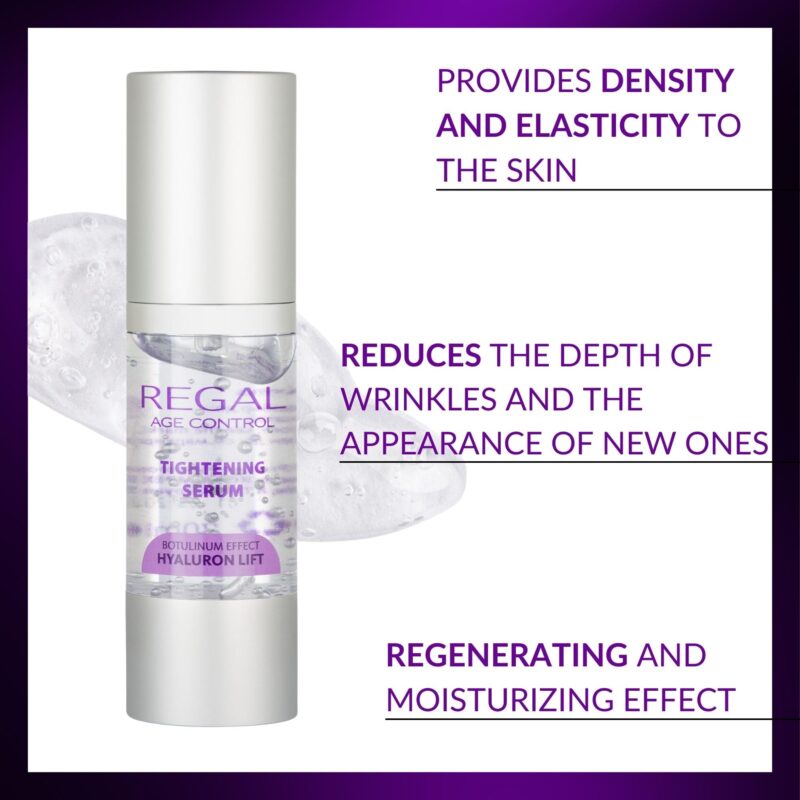 Regal Age Control Hyaluron Lift Tightening Serum 30ml – Αντιγηραντικό Σέρουμ Προσώπου Σύσφιξης & Ενυδάτωσης με Υαλουρονικό Οξύ - Image 6