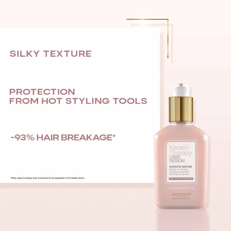 Alfaparf Keratin Therapy Lisse Design Serum 125ml – Ορός Λείανσης & Θερμοπροστασίας με Κερατίνη - Image 3