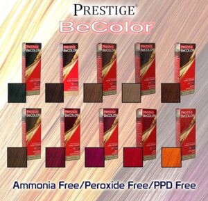PRESTIGE BeColor Semi-Permanent Hair Toner 100ml – Ημιμόνιμη Κρέμα Ρεφλέ Χωρίς Αμμωνία & PPD για Λαμπερό, Φυσικό Χρώμα