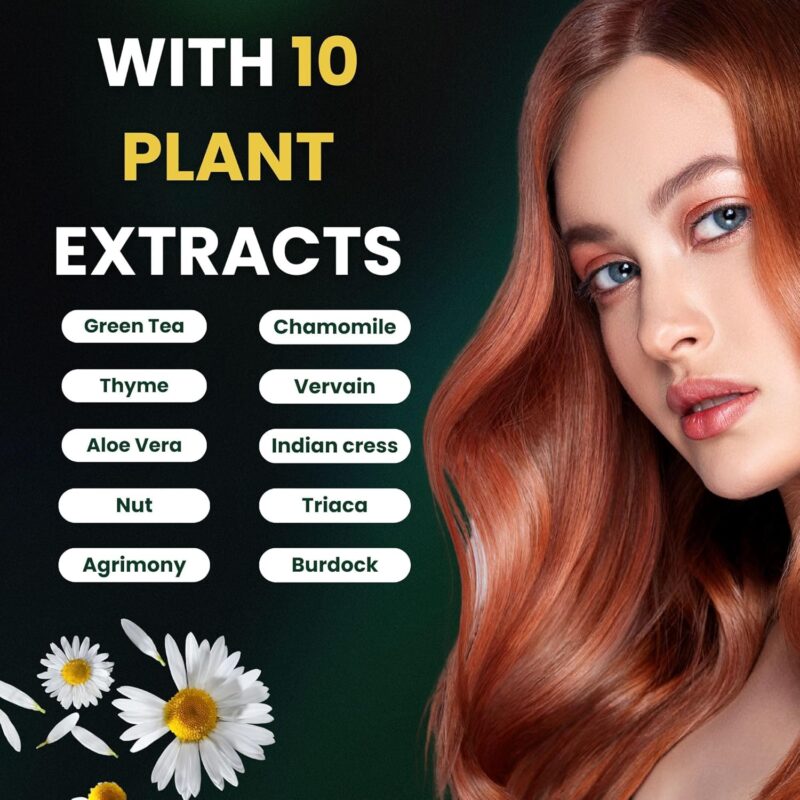 Βαφή μαλλιών χωρίς αμμωνία Σκούρο ξανθό Dark Blonde7N - Herbal Time PhytoCare - Image 5
