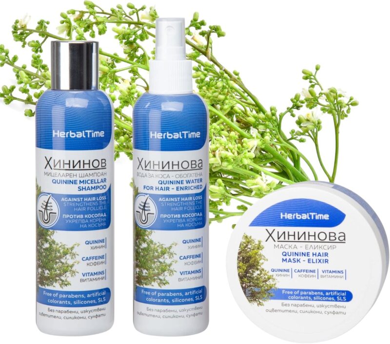 Herbal Time Quinine Micellar Shampoo 200ml | Ισχυρό Σαμπουάν με Κινίνη κατά της Τριχόπτωσης & για Υγιή Ανάπτυξη Μαλλιών - Image 4