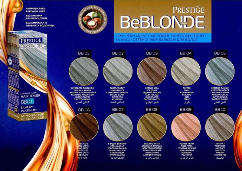 Prestige BeBlonde Semi-Permanent Hair Toner 100ml – Ημιμόνιμη Κρέμα Ρεφλέ Χωρίς Αμμωνία για Ξανθά ή Ντεκαπαρισμένα Μαλλιά - Image 2