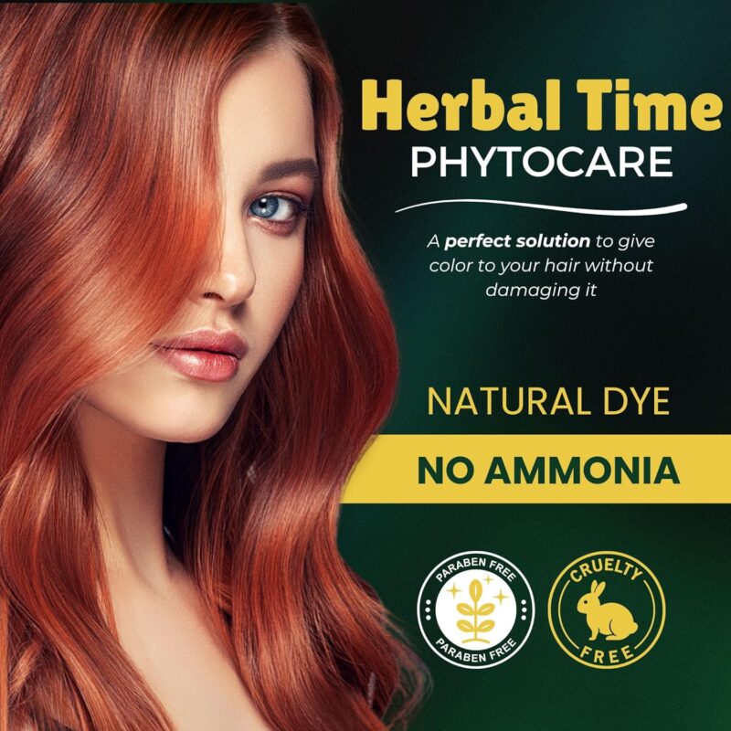 Βαφή μαλλιών χωρίς αμμωνία Σκούρο ξανθό Dark Blonde7N - Herbal Time PhytoCare - Image 3