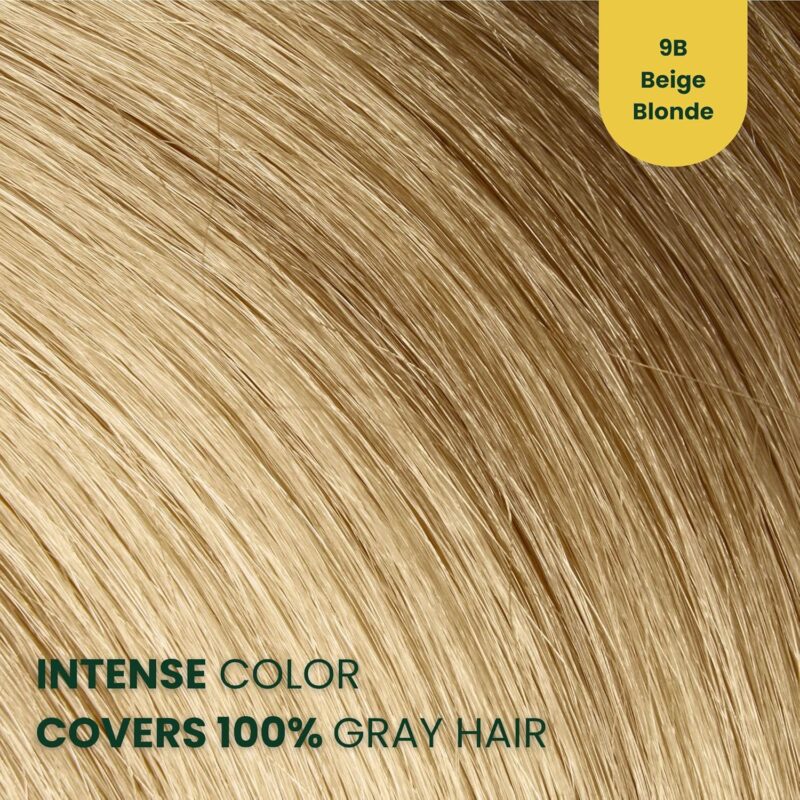 Βαφή μαλλιών χωρίς αμμωνία Μπεζ Ξανθό Beige Blonde 9B - Herbal Time PhytoCare - Image 2