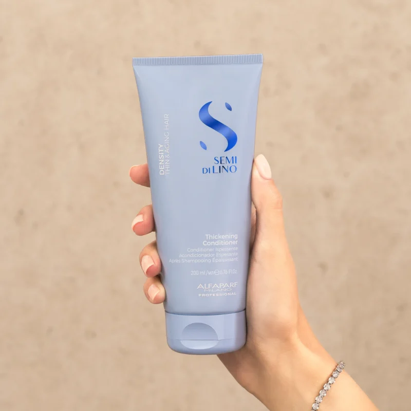 Alfaparf Milano Semi di Lino Density Thickening Conditioner 200ml – Conditioner Πύκνωσης για Λεπτά & Αδύναμα Μαλλιά - Image 3