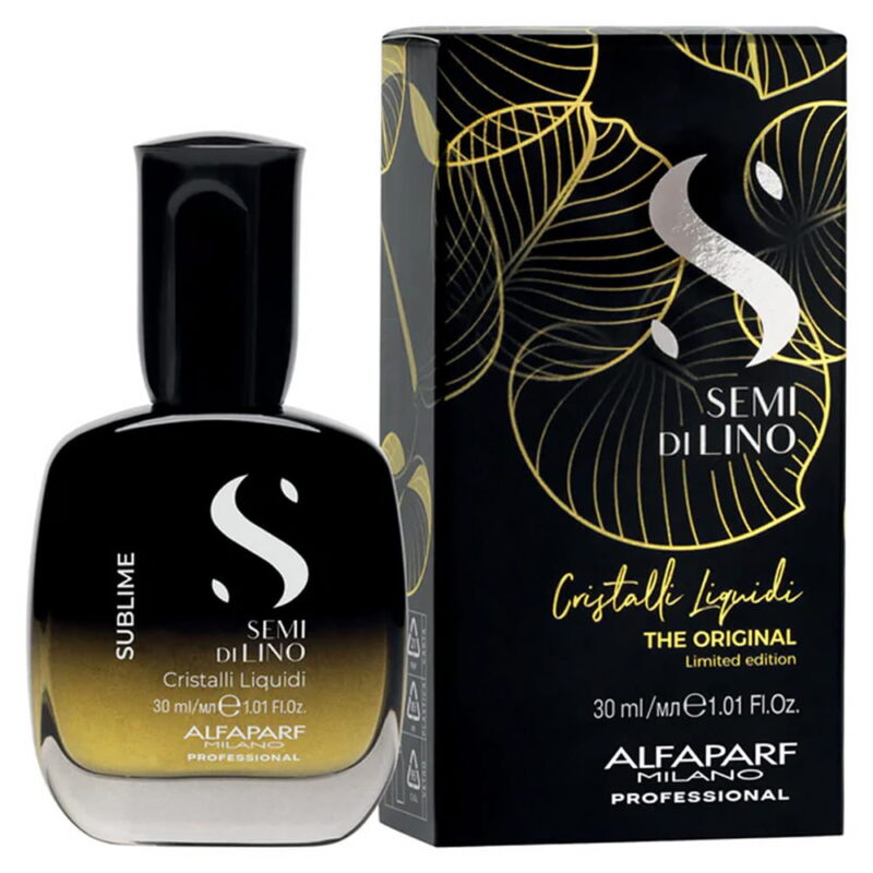 Alfaparf Milano Semi di Lino Sublime Cristalli Liquidi Limited Edition 30ml – Ορός Λάμψης & Λείανσης για Μεταξένια Μαλλιά