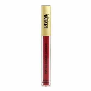 Divine Lux Matte Liquid Lipstick No.06 – Ματ Κραγιόν Υγρής Μορφής με Μακρά Διάρκεια & Βελούδινο Φινίρισμα
