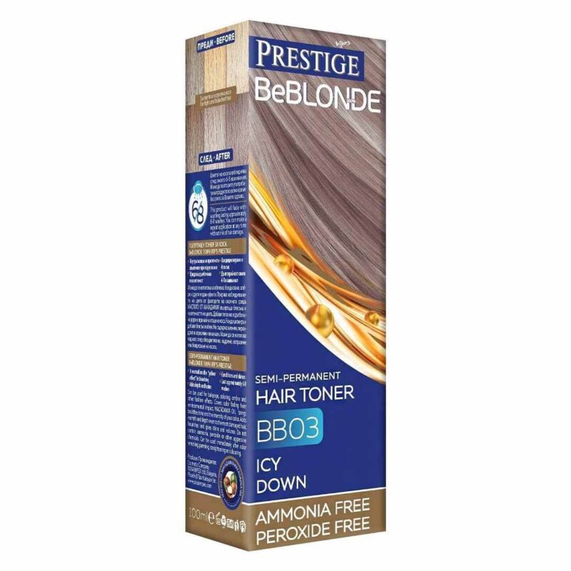 Prestige BeBlonde Semi-Permanent Hair Toner 100ml – Ημιμόνιμη Κρέμα Ρεφλέ Χωρίς Αμμωνία για Ξανθά ή Ντεκαπαρισμένα Μαλλιά