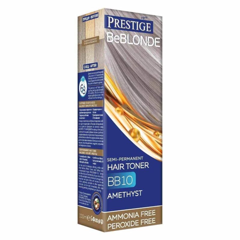 Prestige BeBlonde Semi-Permanent Hair Toner 100ml – Ημιμόνιμη Κρέμα Ρεφλέ Χωρίς Αμμωνία για Ξανθά ή Ντεκαπαρισμένα Μαλλιά - Image 8