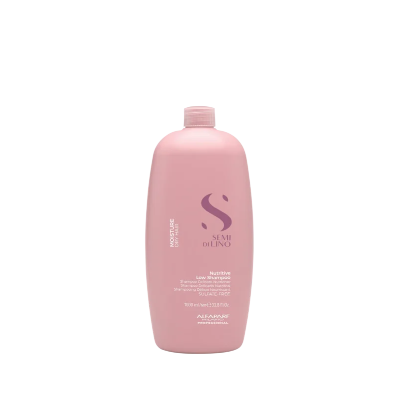 Alfaparf Semi di Lino Moisture Nutritive Low Shampoo 1000ml – Ήπιο Σαμπουάν Ενυδάτωσης & Θρέψης για Ξηρά Μαλλιά