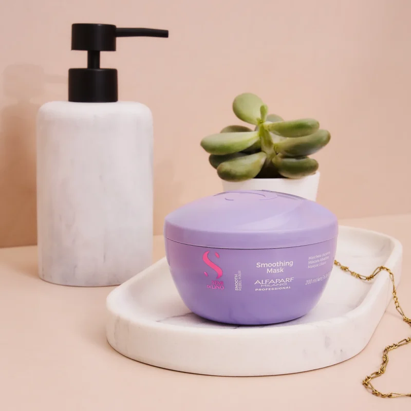 Alfaparf Milano Semi di Lino Smoothing Mask 200ml – Μάσκα Λείανσης & Ελέγχου του Φριζαρίσματος για Ατίθασα Μαλλιά - Image 6