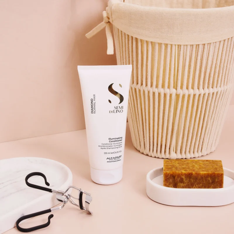 Alfaparf Milano Semi di Lino Diamond Illuminating Conditioner 200ml – Μαλακτική Κρέμα Λάμψης & Ενυδάτωσης για Θαμπά Μαλλιά - Image 4