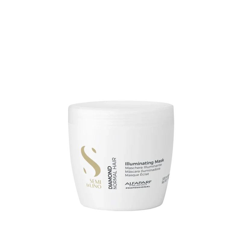 Alfaparf Milano Semi di Lino Diamond Illuminating Mask 500ml – Μάσκα Επανόρθωσης & Λάμψης για Θαμπά Μαλλιά