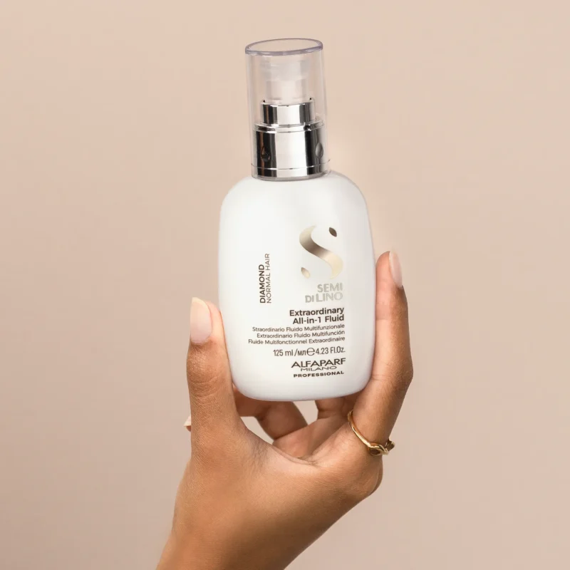 Alfaparf Milano Semi di Lino Diamond Extraordinary All-in-1 Fluid 125ml – Πολυλειτουργικό Fluid Λάμψης & Προστασίας για Θαμπά Μαλλιά - Image 5