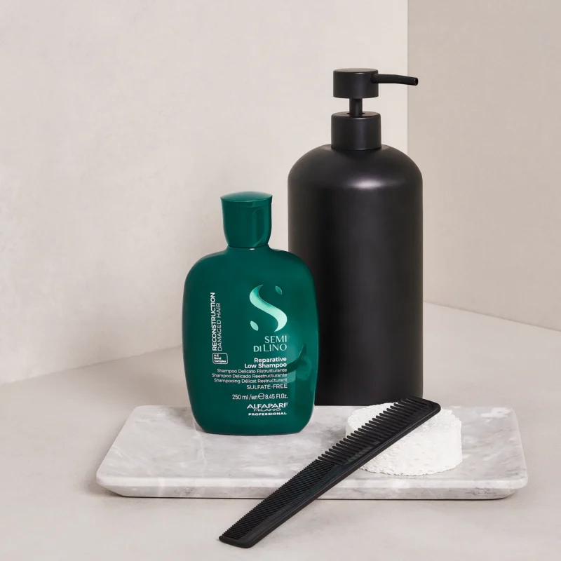 Alfaparf Milano Semi di Lino Reconstruction Reparative Low Shampoo 250ml – Σαμπουάν Αναδόμησης για Ταλαιπωρημένα Μαλλιά - Image 2