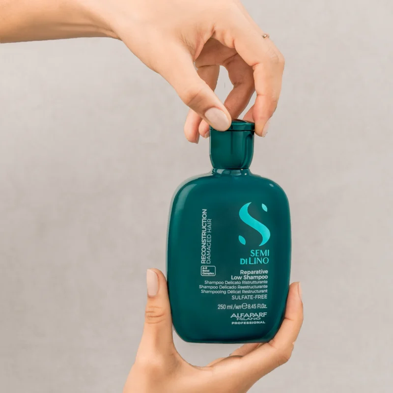 Alfaparf Milano Semi di Lino Reconstruction Reparative Low Shampoo 250ml – Σαμπουάν Αναδόμησης για Ταλαιπωρημένα Μαλλιά - Image 3