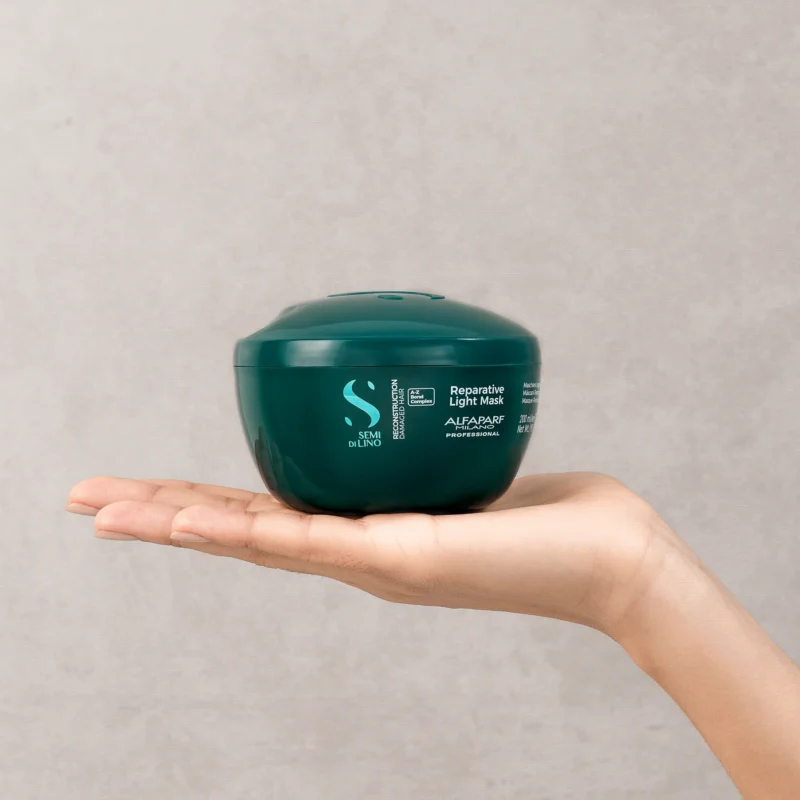 Alfaparf Milano Semi di Lino Reconstruction Reparative Light Mask 200ml – Μάσκα Αναδόμησης για Λεπτά Μαλλιά - Image 3