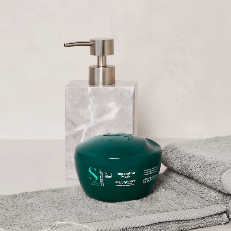 Alfaparf Milano Semi di Lino Reconstruction Reparative Mask 200ml – Μάσκα Αναδόμησης για Ταλαιπωρημένα Μαλλιά - Image 2