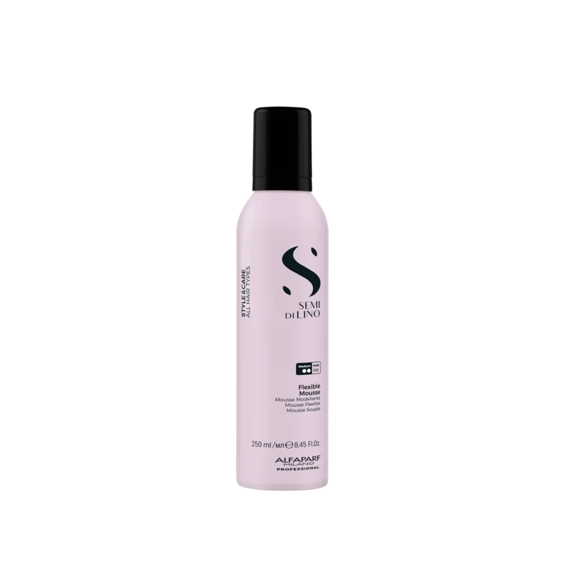 Alfaparf Milano Style & Care Flexible Mousse 250ml – Αφρός Φυσικού Κρατήματος & Λάμψης για Ελαστικό Styling