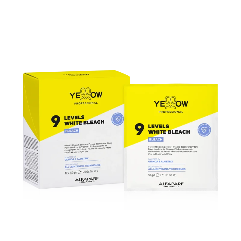 Alfaparf Bleach High Lift 9 Tones SACHET 50g 12pcs Yellow