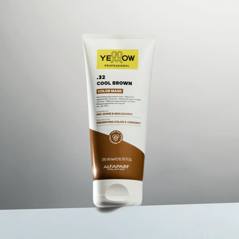 Alfaparf Yellow Professional Color Mask .32 Cool Brown 200ml – Μάσκα Θρέψης & Αναζωογόνησης Ψυχρών Καφέ Τόνων - Image 2