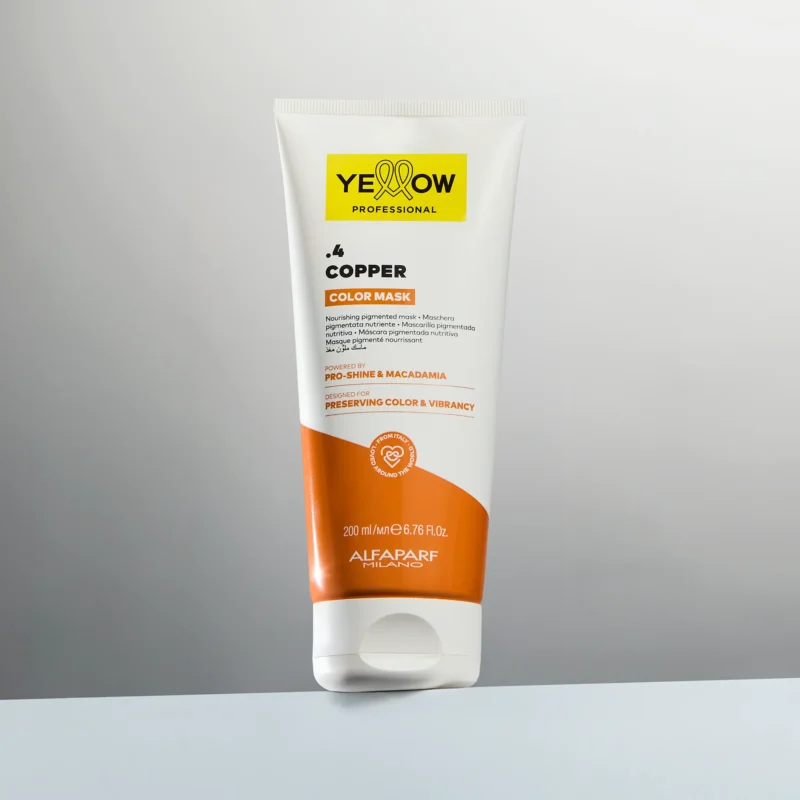 Alfaparf Yellow Professional Color Mask .4 Copper 200ml – Μάσκα Θρέψης & Ενίσχυσης Χάλκινων Αποχρώσεων - Image 3